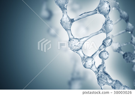 DNA molecules on the beautiful backdrop 38003026