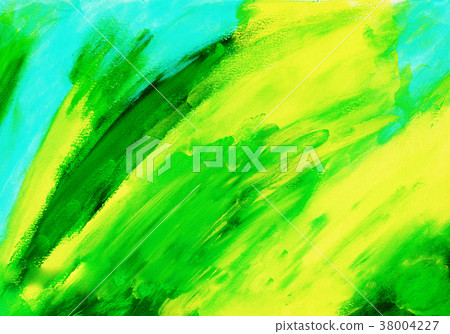 Abstract green acrylic hand paint background. - Stock Illustration ...