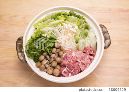 Pork pot before cooking 38004329