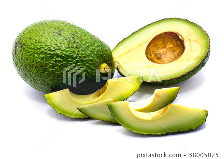 Avocado isolated on white 38005025