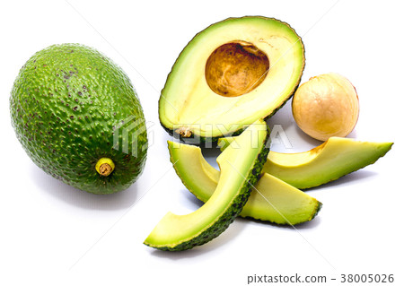 Avocado isolated on white 38005026