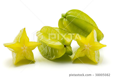 Fresh carambola isolated on white Fresh carambola isolated on white 38005082