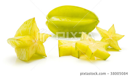 Fresh carambola isolated on white Fresh carambola isolated on white 38005084