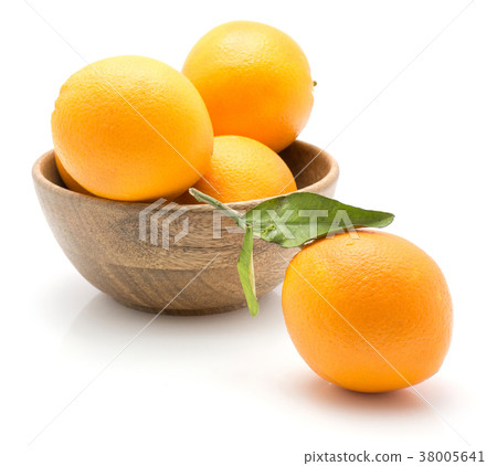Fresh orange isolated on white 38005641