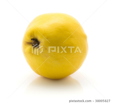 Fresh raw quince isolated on white Fresh raw quince isolated on white 38005827
