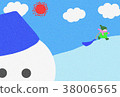 A child playing in the snow 38006565
