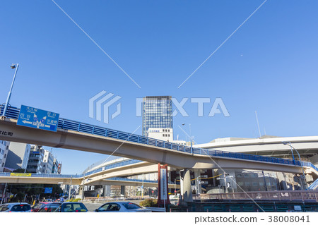 Tokyo Iidabashi Ekimae Iidabashi intersection scenery Tokyo Iidabashi Ekimae Iidabashi intersection scenery 38008041