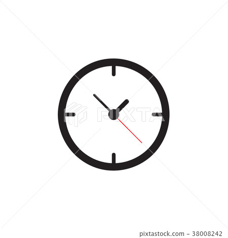 Clock icon Vector illustration, EPS10 . 38008242