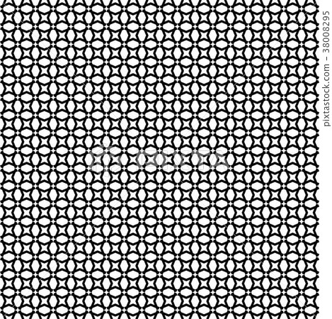 Abstract black pattern geometric of Islamic Abstract black pattern geometric of Islamic 38008295