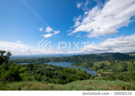 Beautiful landscape around Mae Suai Dam viewpoint  38008520