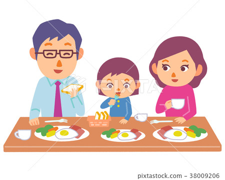 Family meal - Stock Illustration [38009206] - PIXTA