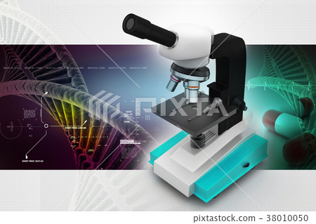 microscope on abstract background microscope on abstract background 38010050