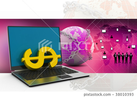 Online money making concept 38010393