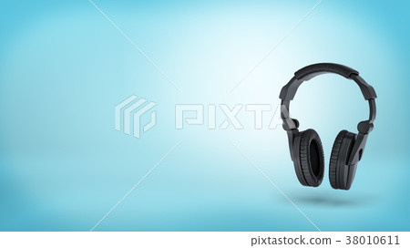 3d rendering of a large black wireless padded 38010611
