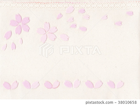 Handmade / applique / felt / cherry blossom / with lace / cute Handmade / applique / felt / cherry blossom / with lace / cute 38010658