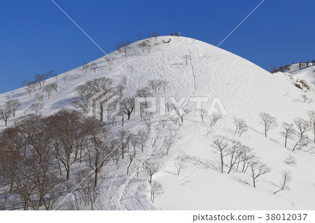 在冬天從Tanigawadake觀看天神山 38012037