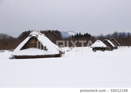 在冬季的Sannai Maruyama遺址（大型住宅區） 38012296