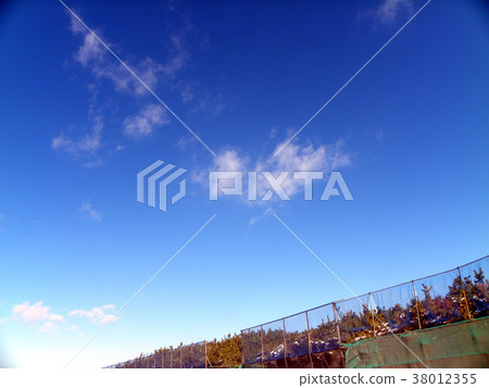 Inage Coast pure white scenery of a snowy day Inage Coast pure white scenery of a snowy day 38012355