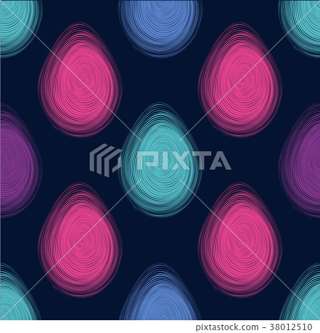 Happy Easter modern seamless pattern. 38012510