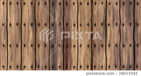 Vibrant detailed wood surface closeup material texture background, top view (seamless connection, high resolution 3D CG rendering ∕ coloring illustration) 38013392