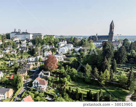 Aerial View Schloss Bensberg and public Aerial View Schloss Bensberg and public 38013901