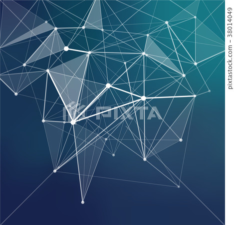 Abstract colorful geometric low poly background 38014049