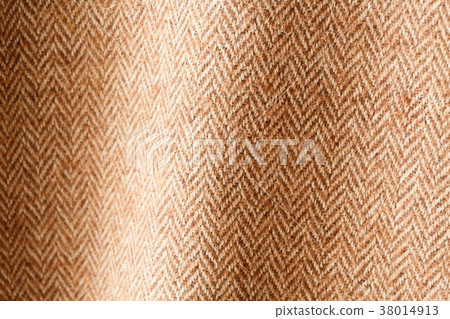 人字形棕色花呢織物背景 38014913