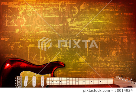 abstract grunge background with electric guitar abstract grunge background with electric guitar 38014924