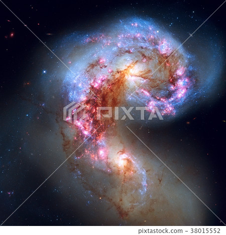 Antennae Galaxies in the constellation Corvus. Antennae Galaxies in the constellation Corvus. 38015552