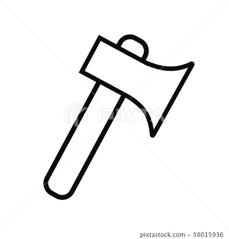 Linear axe icon linear style Linear axe icon linear style 38015936