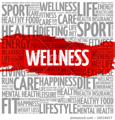 WELLNESS word cloud collage WELLNESS word cloud collage 38016657