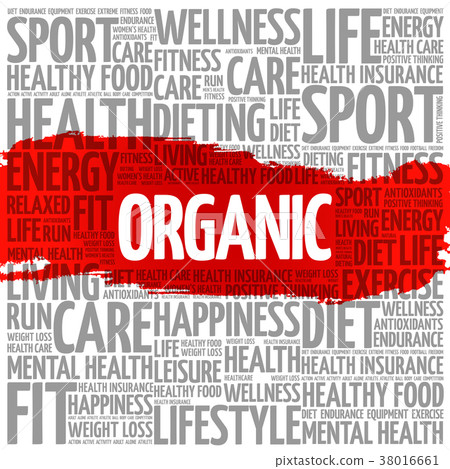 ORGANIC word cloud, fitness ORGANIC word cloud, fitness 38016661