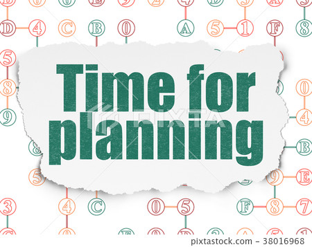 Timeline concept: Time for Planning on Torn Paper-插圖素材 [38016968] - PIXTA圖庫