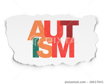 Healthcare concept: Autism on Torn Paper 38017041