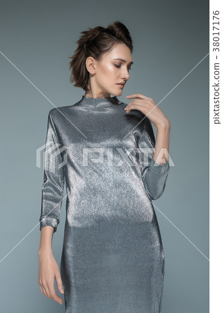 Fashion woman portrait. Beautiful model. Fashion woman portrait. Beautiful model. 38017176