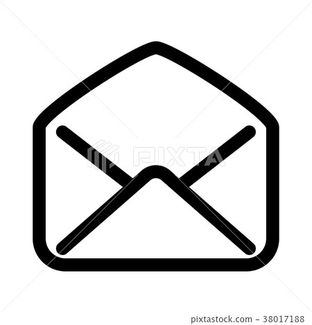 Open mail envelope icon. Symbol of read e-mail Open mail envelope icon. Symbol of read e-mail 38017188