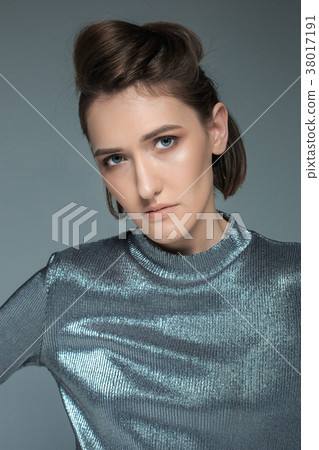 Fashion woman portrait. Beautiful model. Fashion woman portrait. Beautiful model. 38017191