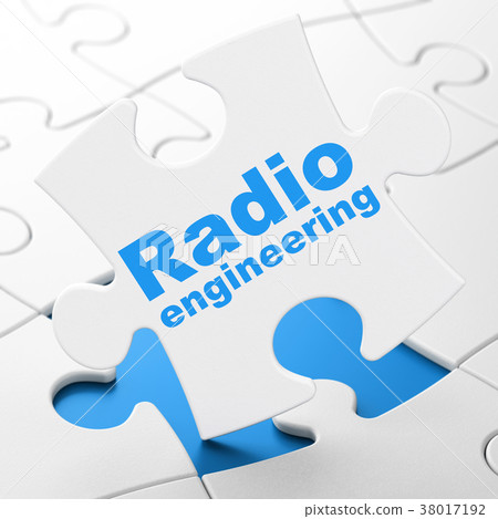 Science concept: Radio Engineering on puzzle Science concept: Radio Engineering on puzzle 38017192