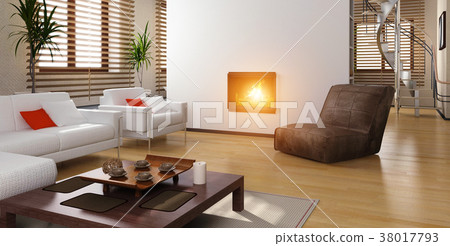 modern living room  interior 38017793