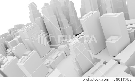 Aerial view of cityscape background 38018793