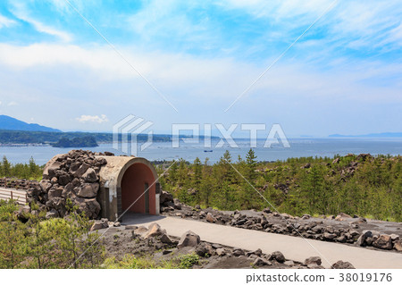 Arimura Lava Observatory Promenade-Sakurajima A 360-degree panoramic observatory built on Taisho Lavahara- 38019176