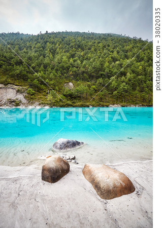 White Water River bank in the Blue Moon Valley. White Water River bank in the Blue Moon Valley. 38020335