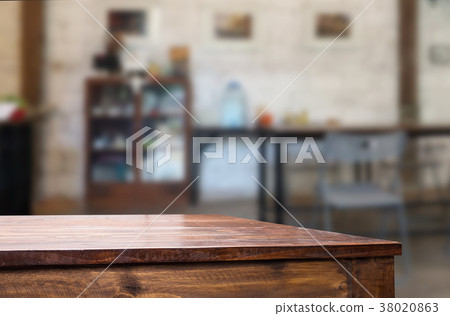 Empty wooden table and room interior decoration background, prod Empty wooden table and room interior decoration background, prod 38020863