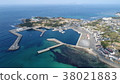 Aerial image: Iwaya fishing port in Wakamatsu Ward, Kitakyushu City 38021883