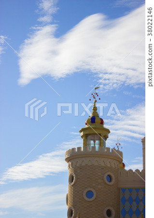 Fairytale castle entrance fantasy landscape Fairytale castle entrance fantasy landscape 38022146