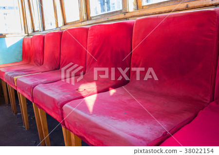 Inside of an old Train 38022154