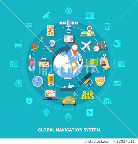 Global Navigation Icons Set 38024111