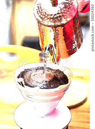 Hand coffee 38024360