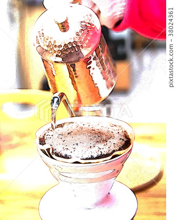 Hand coffee 38024361