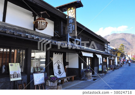 Okazaki Sake Brewery and Townscape in Yanagimachi, Ueda City, Nagano Prefecture 38024718